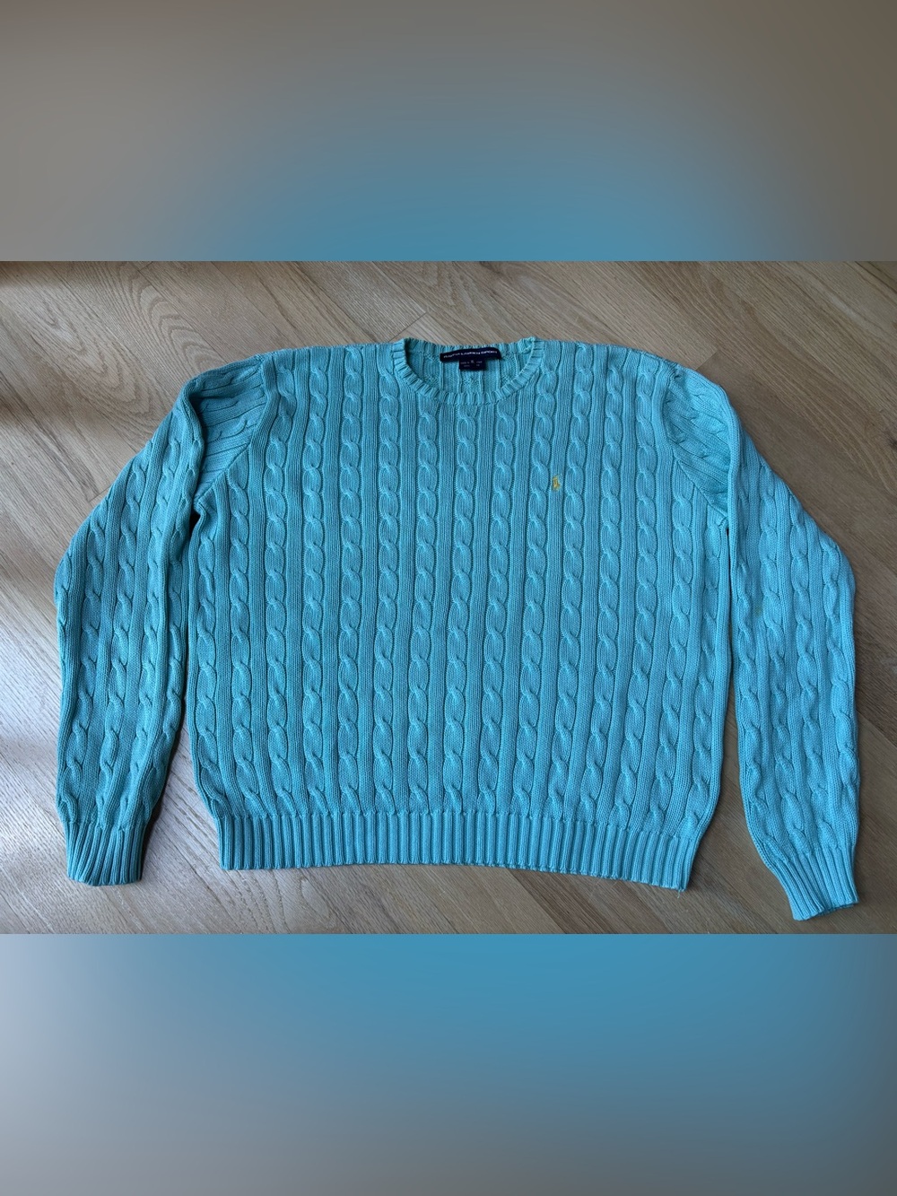 Ralph Lauren Sport Women’s Cable Cotton Crew Neck - Size XL